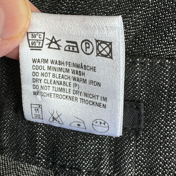 ESCADA cotton charcoal textured jeans, size 34 EU, EUC - Picture 11 of 11